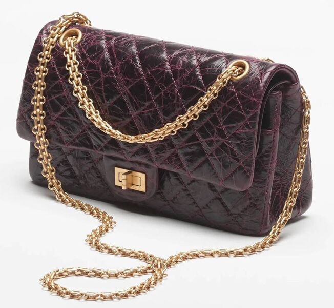 Сумка Chanel женский кожа бордовый 164573