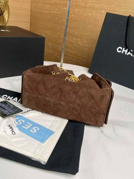 Сумка Chanel женский замша коричневый x7753936-1-9