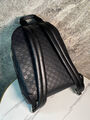 Мужской рюкзак Louis Vuitton мужской кожа черный 170384-3
