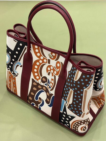 Сумка Hermès женский кожа бордовый 160457