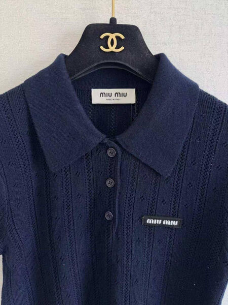 Поло Miu Miu женский графитовый 173808-3
