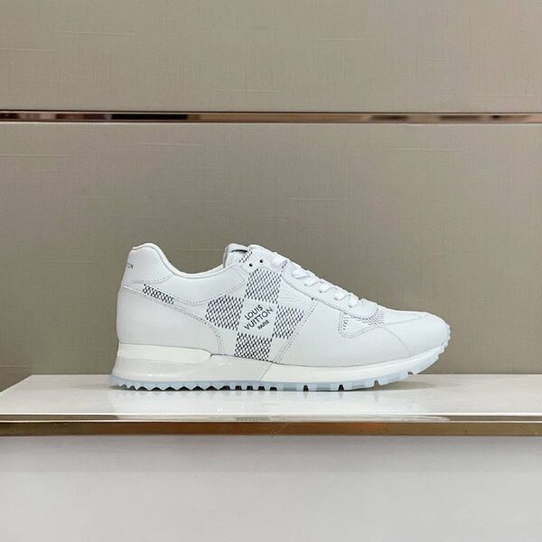Мужские кроссовки Louis Vuitton Run Away мужской кожа белый k3602053-1-2