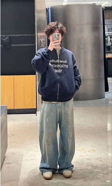 Свитшот на молнии Acne Studios мужской синий t5238135-1-9