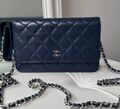 Сумка Chanel Mini женский кожа синий 143086-1