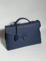 Мужской портфель Bottega Veneta мужской кожа синий 132087-3