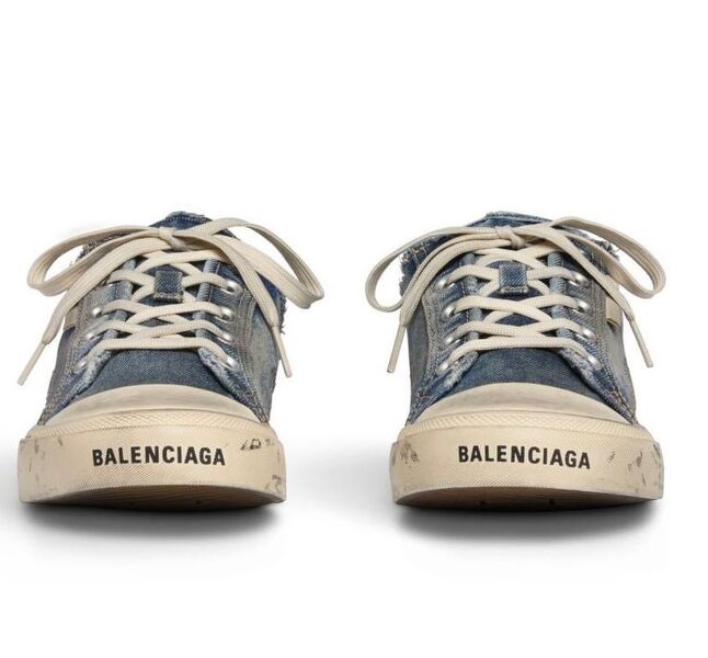 Кеды Balenciaga женский джинса синий 118072-3