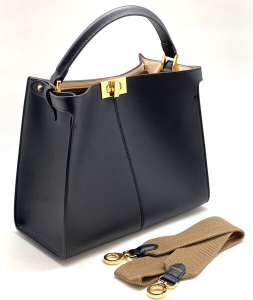 Сумка Fendi женский кожа черный 98556