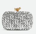 Клатч Bottega Veneta женский кожа графитовый 134283-1