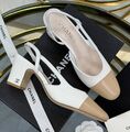 Туфли Chanel женский кожа белый 194558-1
