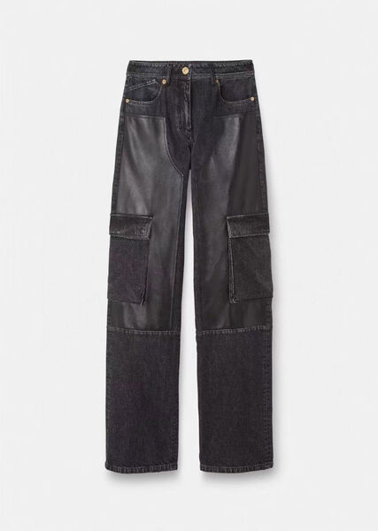 Брюки Versace женский черный,белый 109620