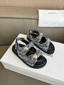 Женские сандалии Balenciaga женский текстиль серый e7492383-1-10