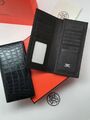 Купюрница Hermès мужской кожа черный 37322-3