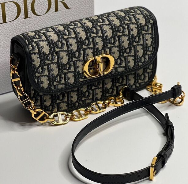 Сумка Christian Dior женский текстиль черный 107014