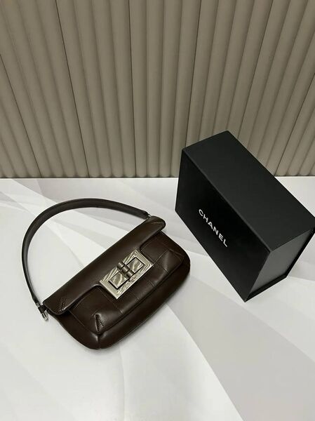 Сумка Chanel женский кожа хаки y1484624-1