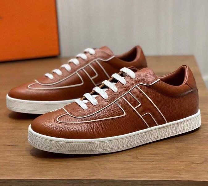 Мужские кеды Hermès мужской кожа 143160