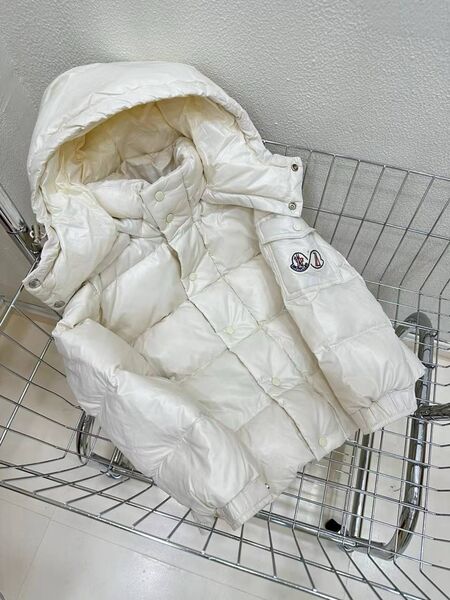 Детский пуховик Moncler белый 176720