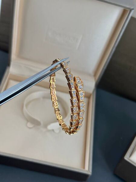 Браслет Bvlgari женский белое золото -7