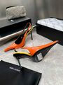 Женские туфли Saint Laurent женский кожа оранжевый z7940016-1-7