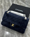 Сумка Chanel 2.55 женский замша синий 129075-2