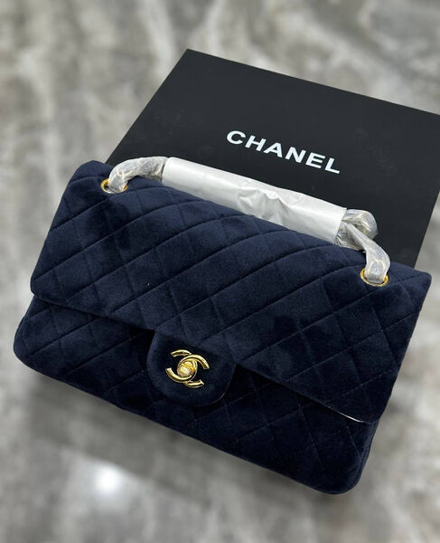 Сумка Chanel 2.55 женский замша синий 129075-2