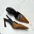 Туфли Saint Laurent женский кожа 174030-2