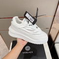 Кроссовки Versace женский кожа белый 36647-6