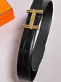Мужской ремень Hermès мужской кожа черный 152915-1
