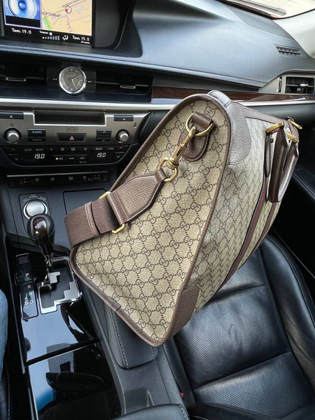 Мужской портфель Gucci мужской канва бежевый 95749-5