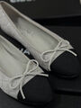 Балетки Chanel женский замша графитовый 182818-3