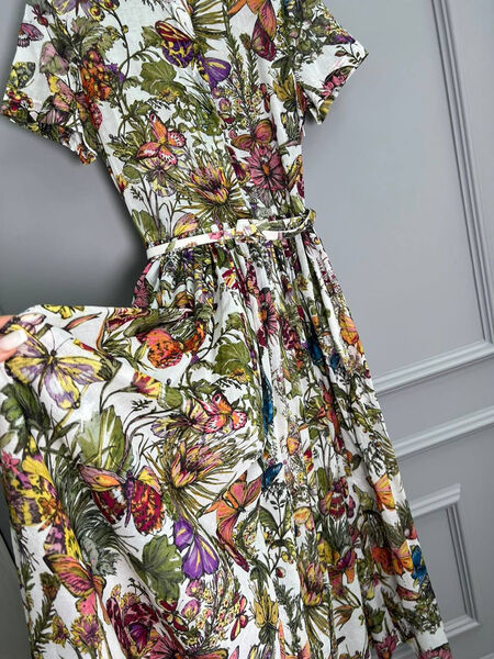 Платье Christian Dior женский болотный 137292-9