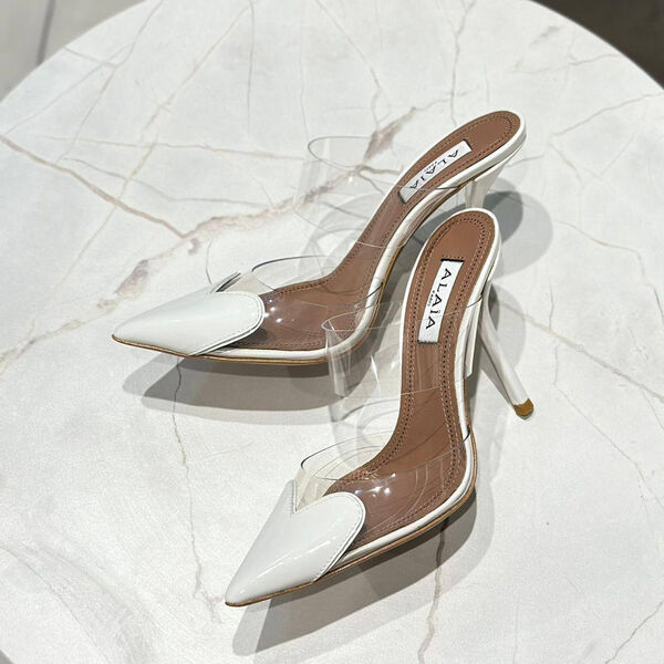 Туфли Alaïa женский кожа белый 117387-4