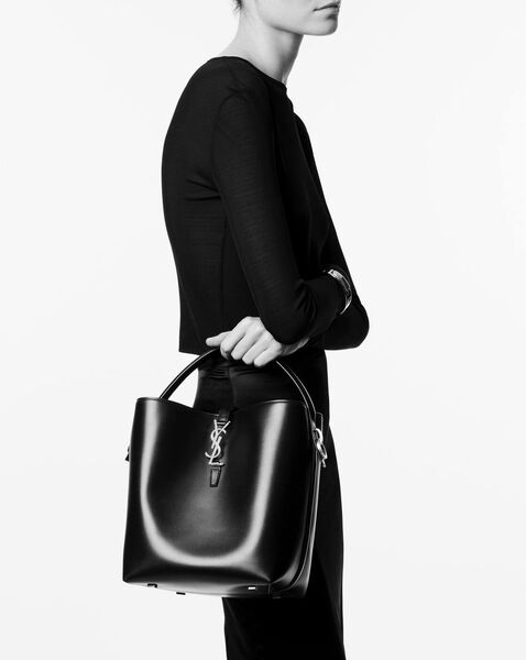 Сумка Saint Laurent Le 37 женский кожа черный 142725-3