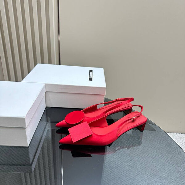 Туфли Jacquemus женский ткань бордовый 150747-3