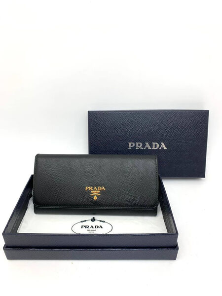 Кошелек Prada женский кожа черный 132292-6