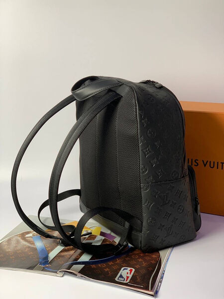 Мужской рюкзак Louis Vuitton мужской кожа черный 121190-3