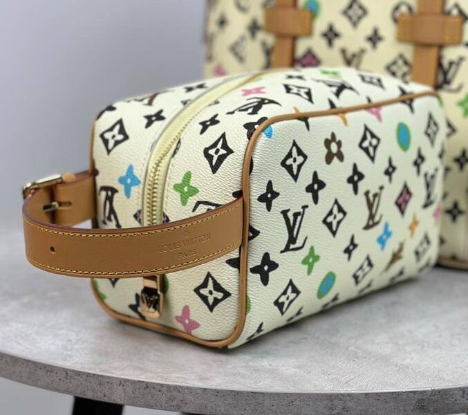 Несессер косметичка Louis Vuitton женский канва белый 154712