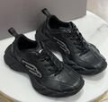 Кроссовки Balenciaga женский кожа черный 180492-1