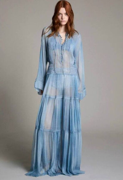 Платье Ermanno Scervino женский бирюзовый 194278-2