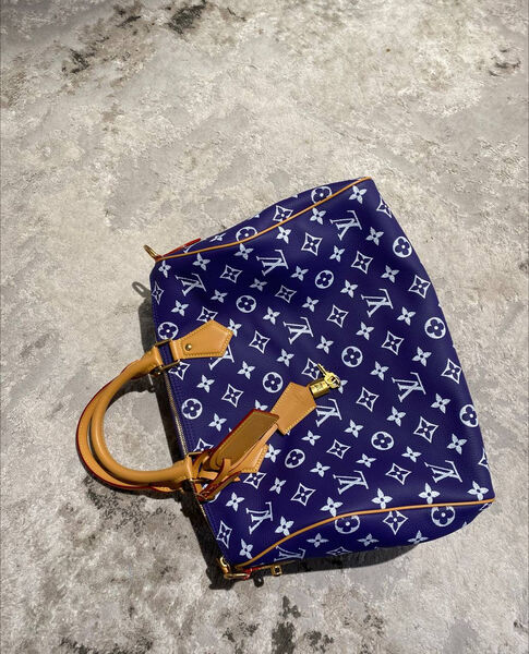 Сумка Louis Vuitton женский кожа синий 195027-9