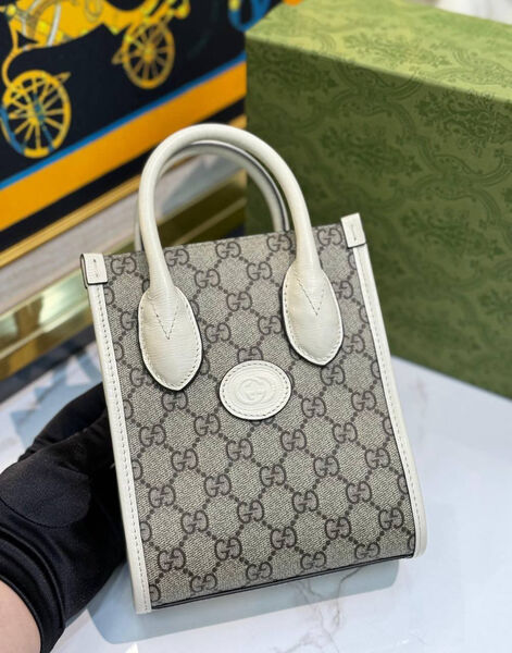 Сумка Gucci Jumbo Gg Mini женский канва monogram молочный 137913-6