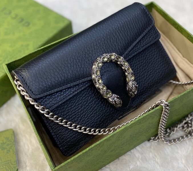 Сумка Gucci Dionysus Mini женский кожа черный 99617