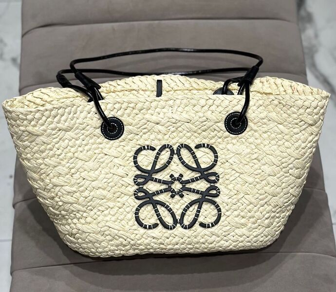 Сумка Loewe женский солома белый 117491