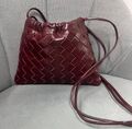 Сумка Bottega Veneta женский кожа бордовый 196586-1