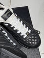 Кроссовки Chanel женский кожа черный 130314-4