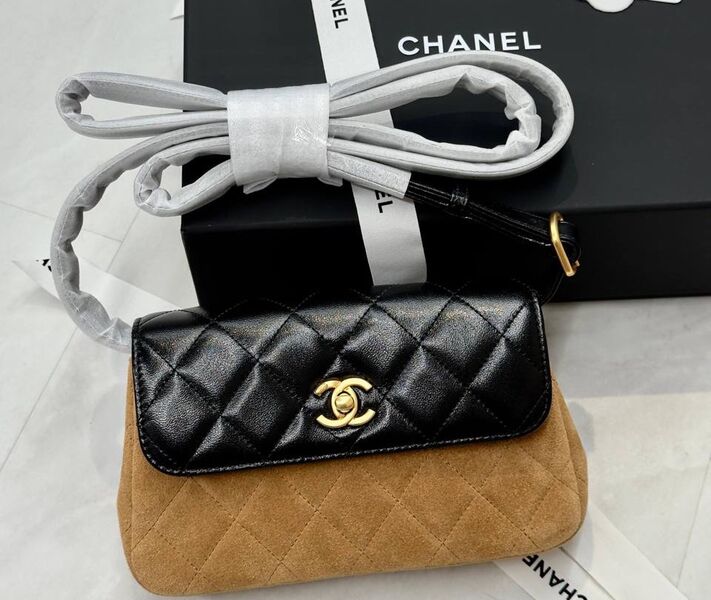 Сумка Chanel женский кожа черный 195710