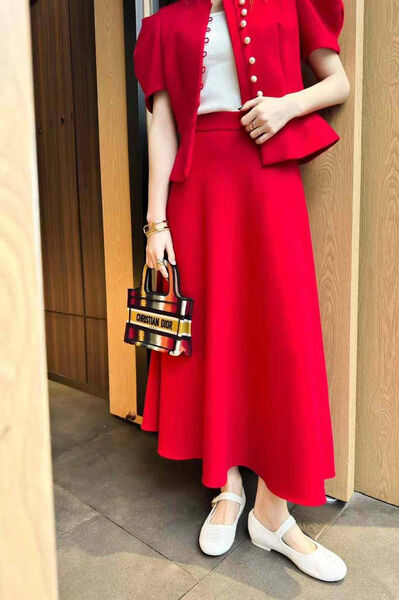 Жакет Christian Dior женский бордовый 172545-2