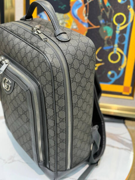 Рюкзак Gucci женский канва графитовый 137918-3