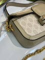 Сумка Gucci Horsebit 1955 женский канва графитовый 137915-6