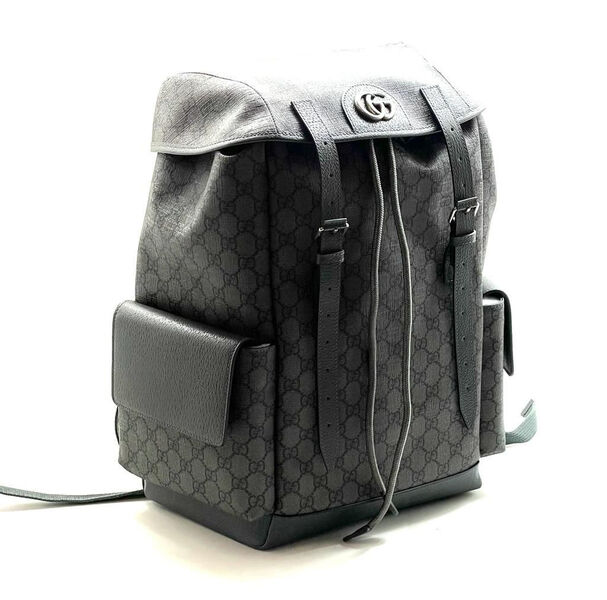 Мужской рюкзак Gucci мужской кожа черный 108554-2