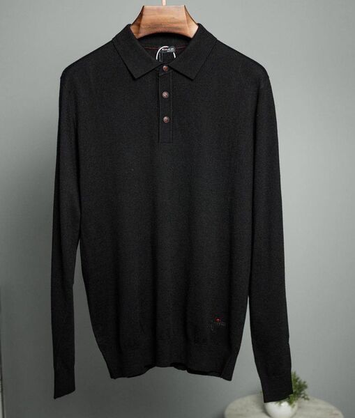 Мужское поло Kiton мужской черный 158202